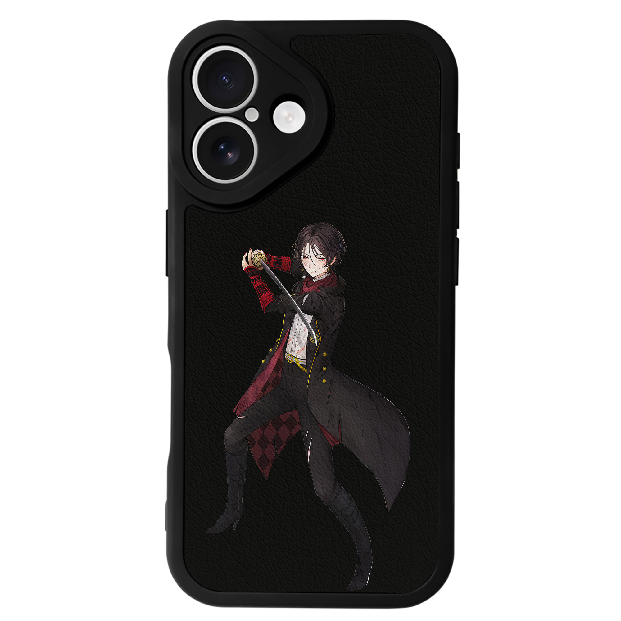 （画像用） 刀剣乱舞 Touken Ranbu 【iPhone 16シリーズ対応】シリコンスマホケース（レザー調） 材質：シリコン